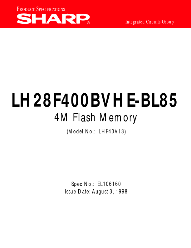 LH28F400BVHE-BL85