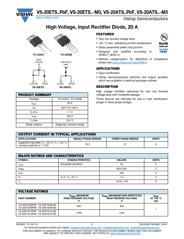 <?=VS-20ATS12-M3?> डेटा पत्रक पीडीएफ