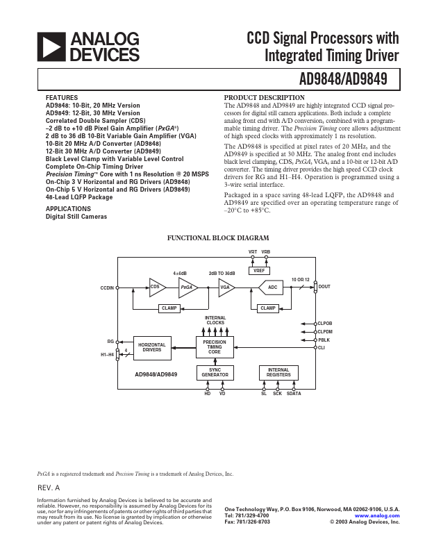 AD9849 Analog Devices