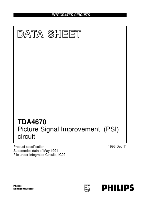 <?=TDA4670?> डेटा पत्रक पीडीएफ