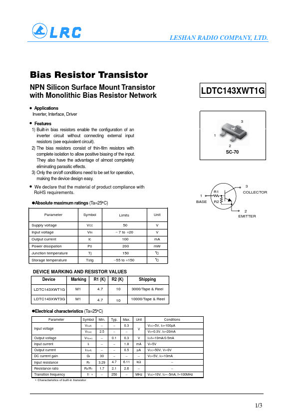 LDTC143XWT3G