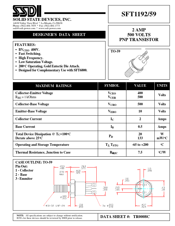 SFT1192-59 SSDI