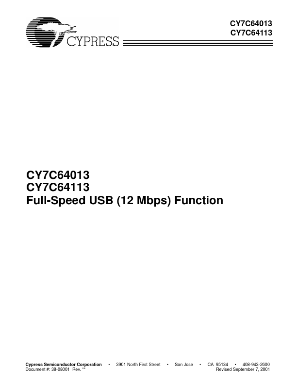 CY7C64013