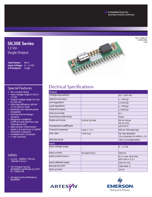 SIL30E-12W3V3-VRJ