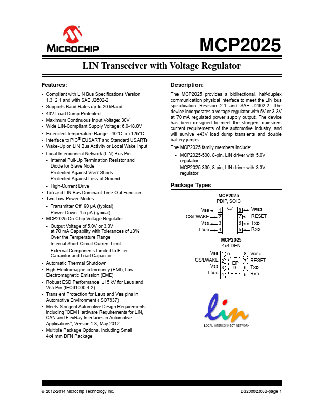 MCP2025 Microchip Technology