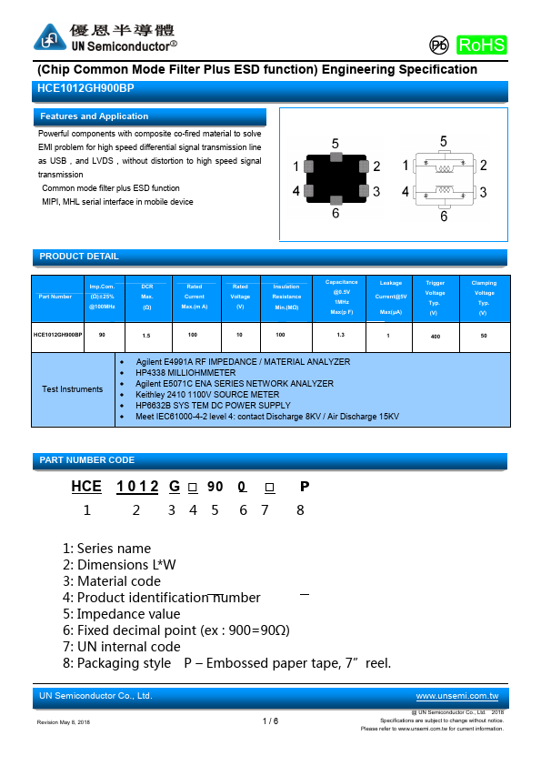 <?=HCE1012GH900BP?> डेटा पत्रक पीडीएफ