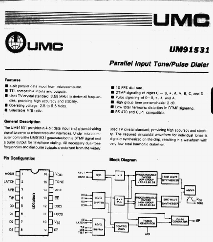 UM91531 UMC Corporation