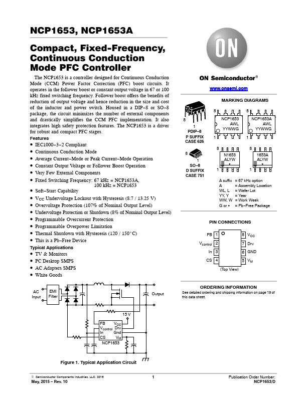 NCP1653A ON Semiconductor