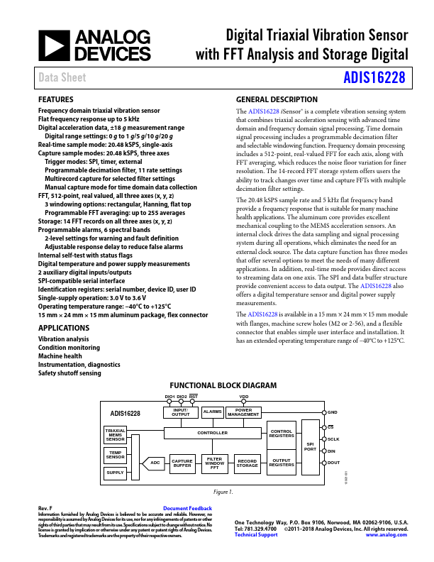 ADIS16228 Analog Devices