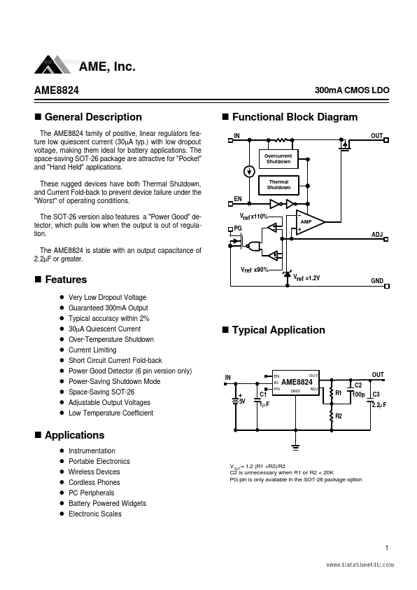 AME8824 Analog Microelectronics