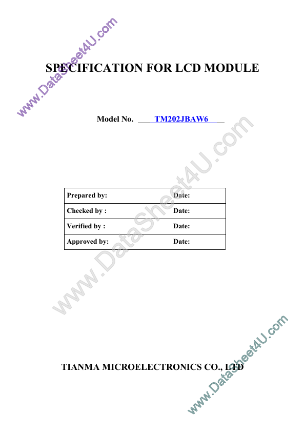 TM202Jba TIANMA