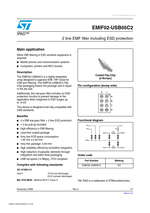 <?=EMIF02-USB05C2?> डेटा पत्रक पीडीएफ