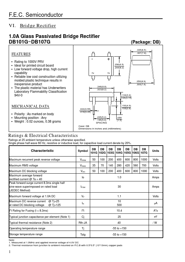 DB103G FEC Semiconductor