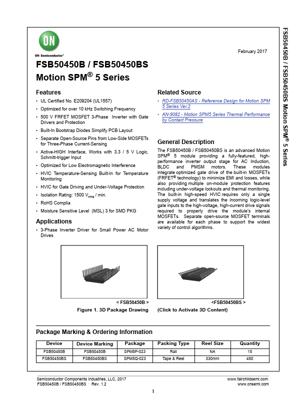 FSB50450B ON Semiconductor