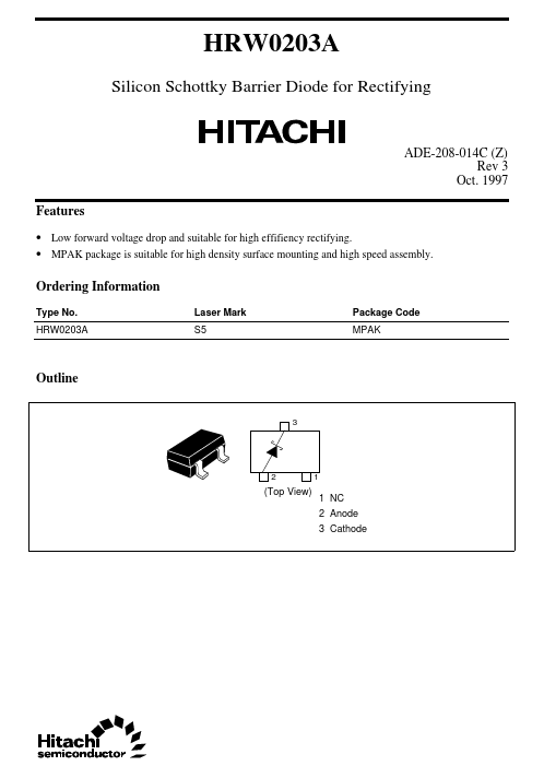 HRW0203A Hitachi Semiconductor