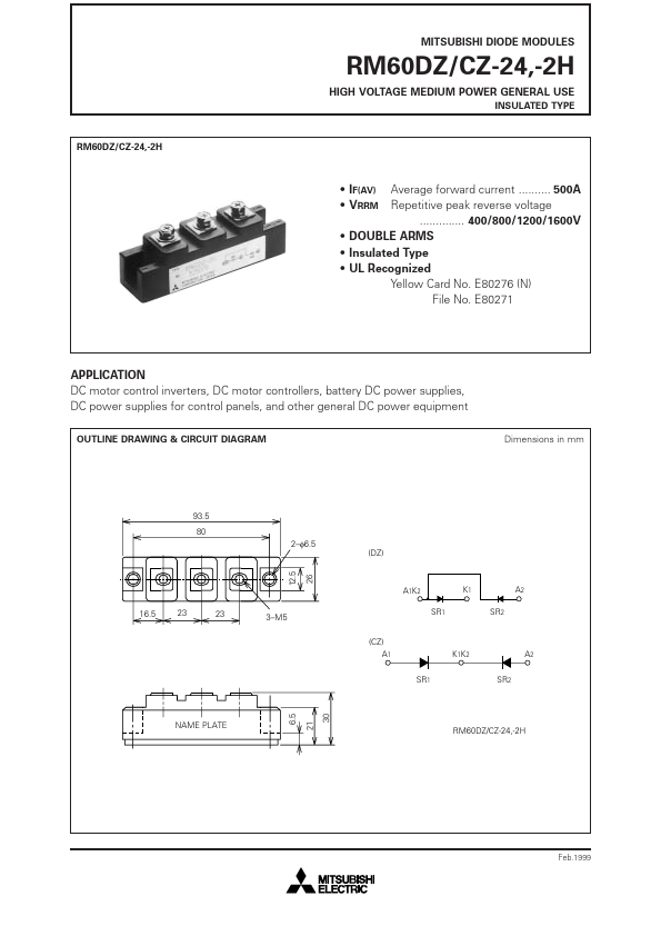 RM60DZ-24 Mitsubishi Electric Semiconductor