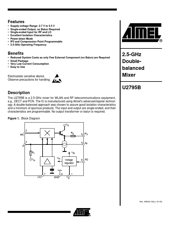 U2795B ATMEL Corporation