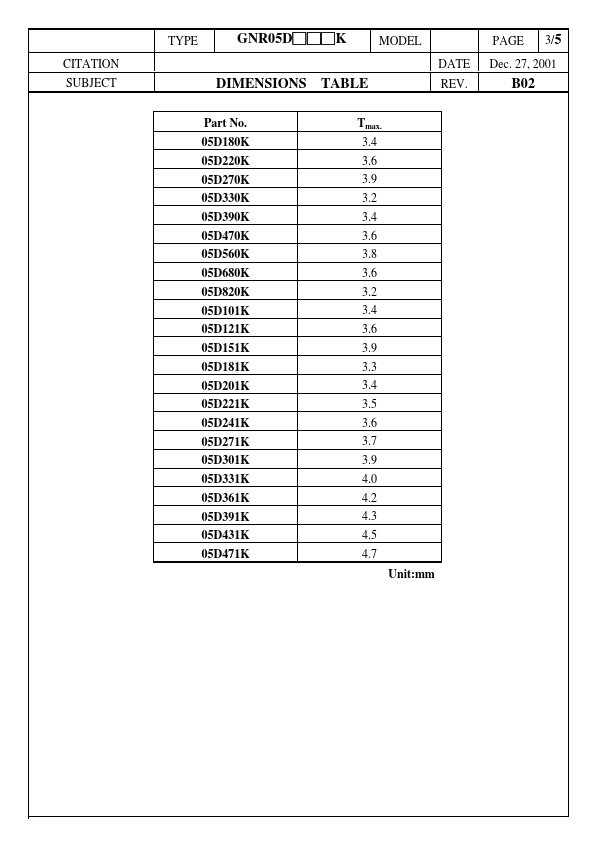 05D101K