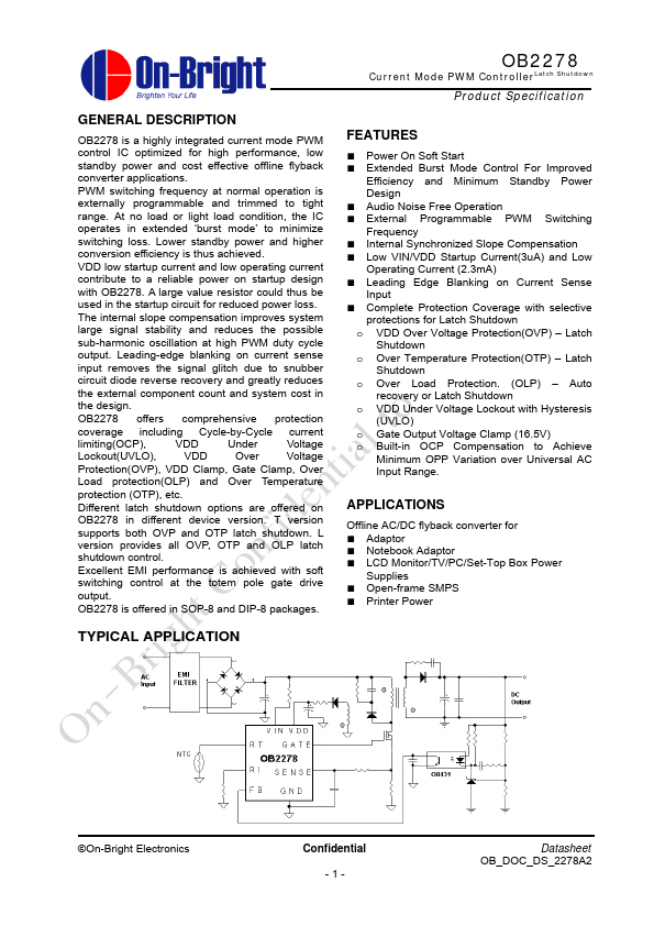 OB2278 On-Bright