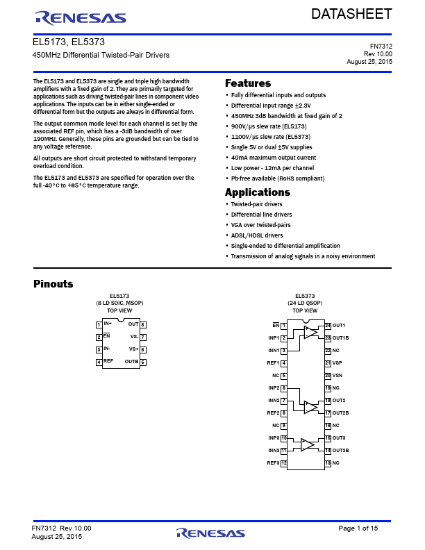 EL5373 Renesas