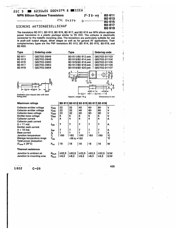 Q62702-D1103 Siemens Semiconductor Group