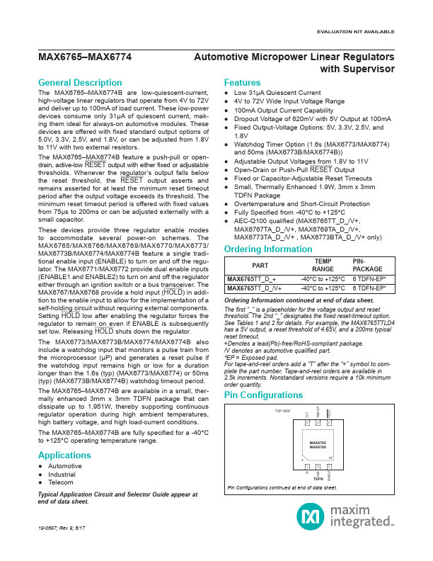 MAX6772 Maxim Integrated Products