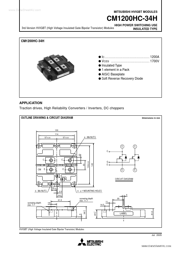 <?=CM1200HC-34H?> डेटा पत्रक पीडीएफ