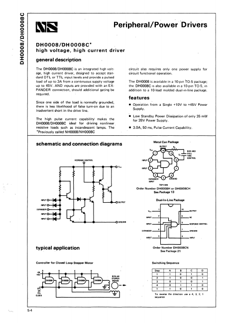 DH0008 National Semiconductor