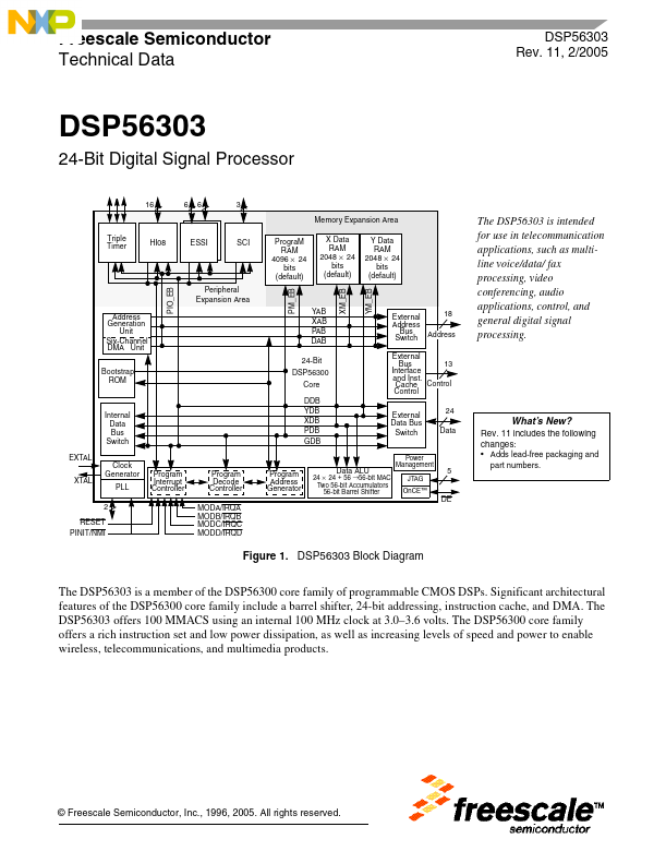 DSP56303 Freescale Semiconductor