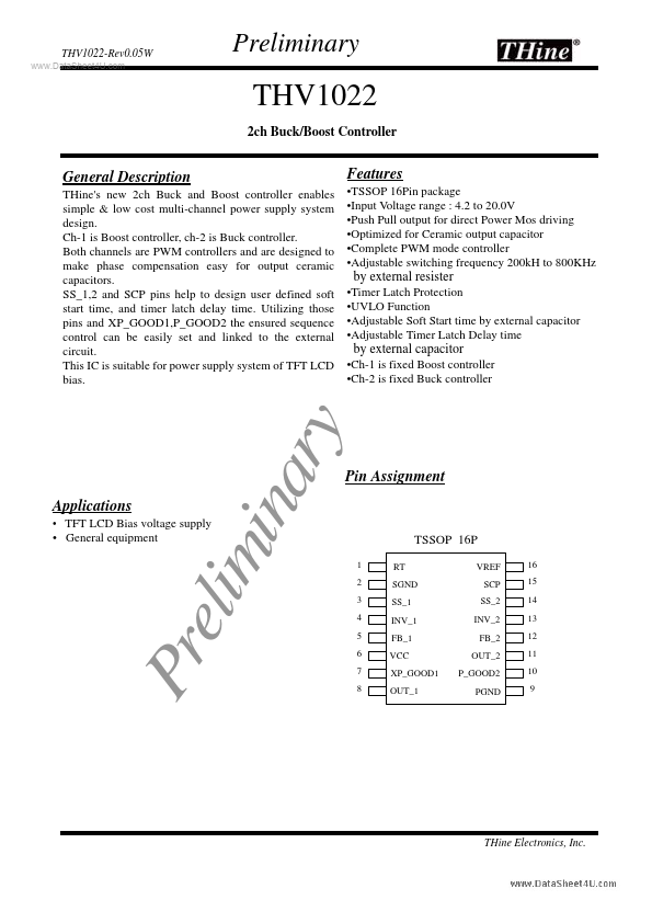 THV1022 THine Electronics