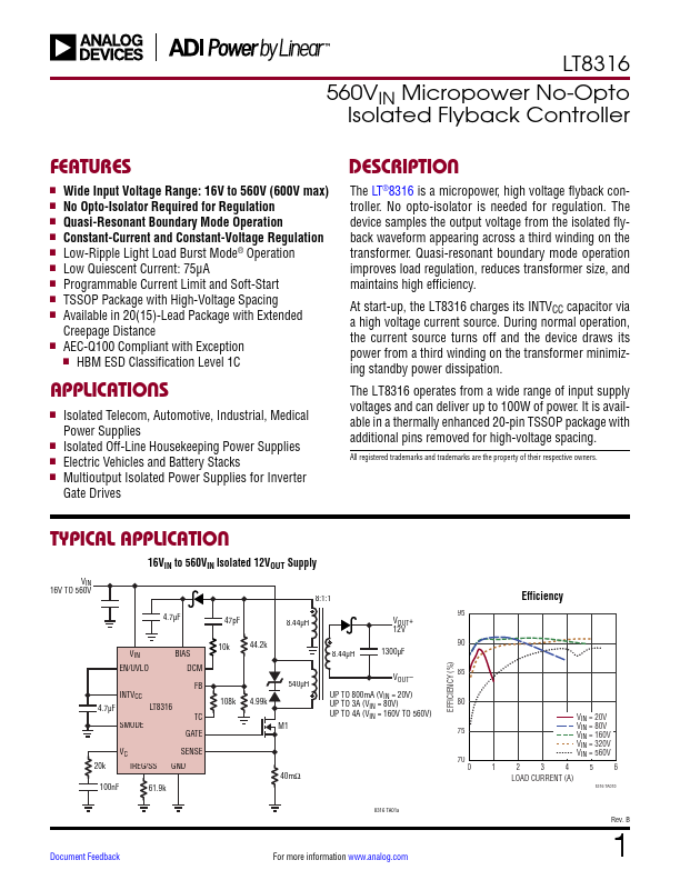 LT8316 Analog Devices