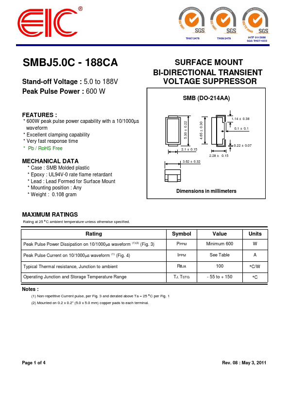 SMBJ13C