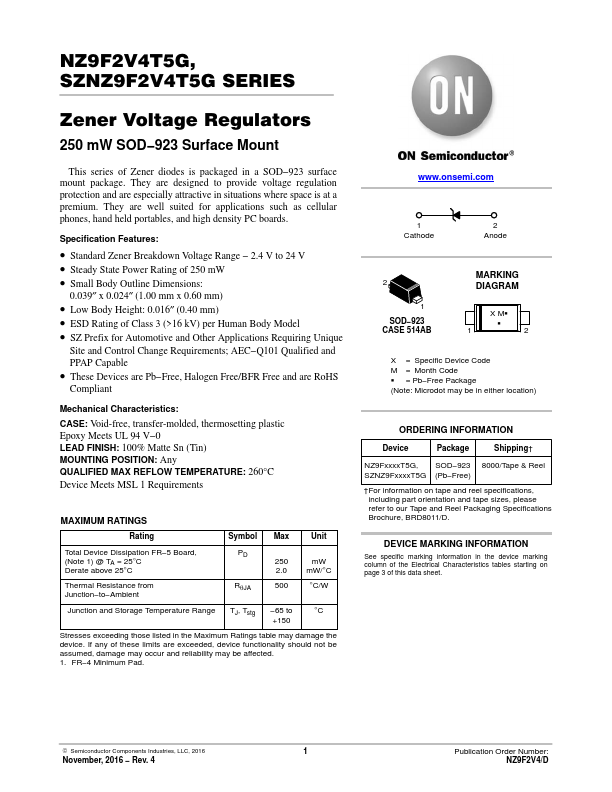 NZ9F3V3T5G ON Semiconductor