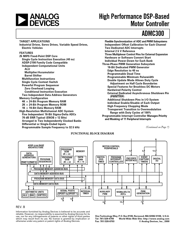 <?=ADMC300?> डेटा पत्रक पीडीएफ