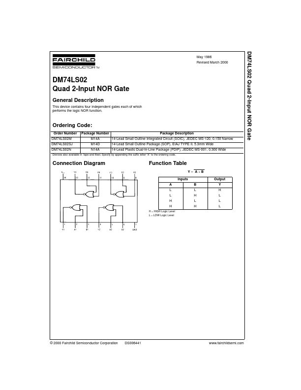 74LS02 Fairchild Semiconductor