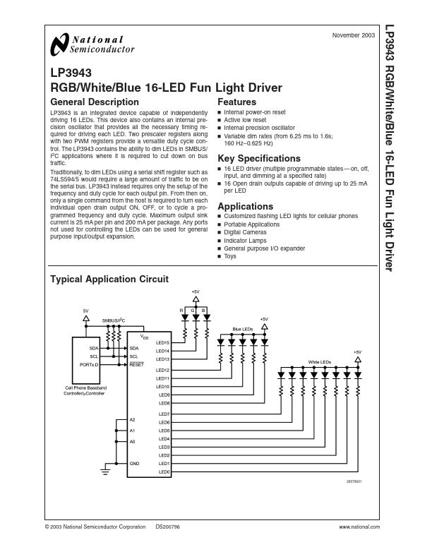 LP3943 National Semiconductor