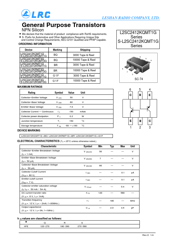 <?=S-L2SC2412KQMT3G?> डेटा पत्रक पीडीएफ