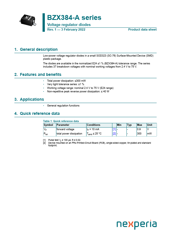 BZX384-A15 nexperia