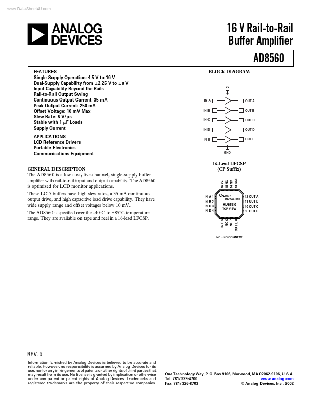 AD8560 Analog Devices