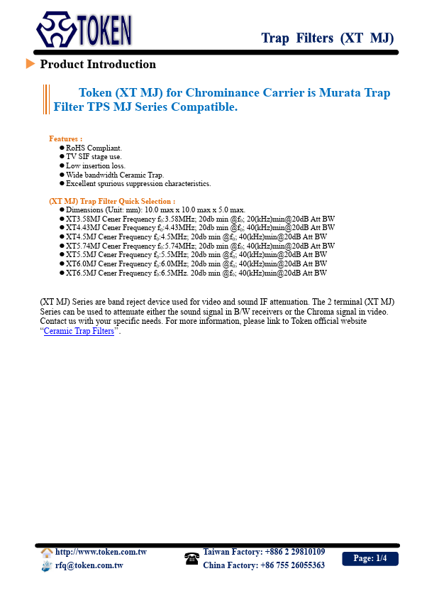 <?=XT4.43MJ?> डेटा पत्रक पीडीएफ