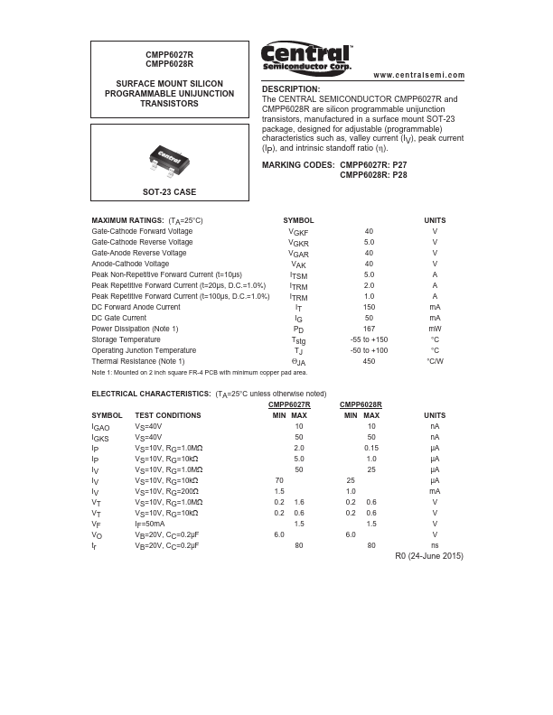 CMPP6028R Central Semiconductor