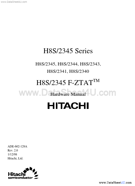 HD6472343 Hitachi Semiconductor
