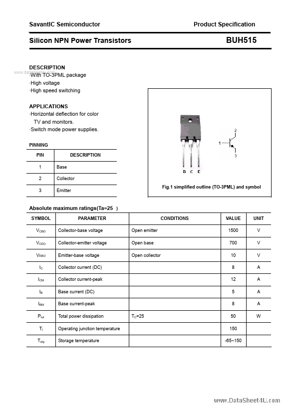 <?=BUH515?> डेटा पत्रक पीडीएफ