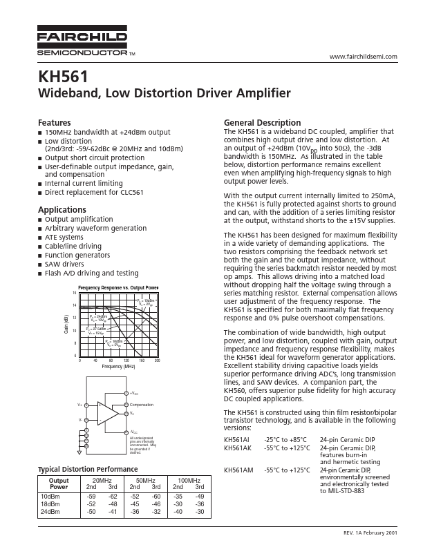 KH561 Fairchild Semiconductor