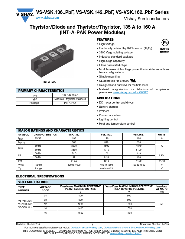 VS-VSKH162-16PBF