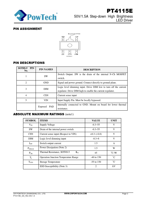 PT4115E