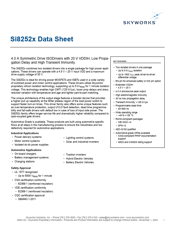 Si82520 Skyworks Solutions