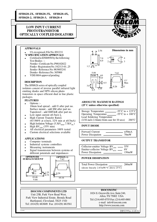 SFH628-2X ETC