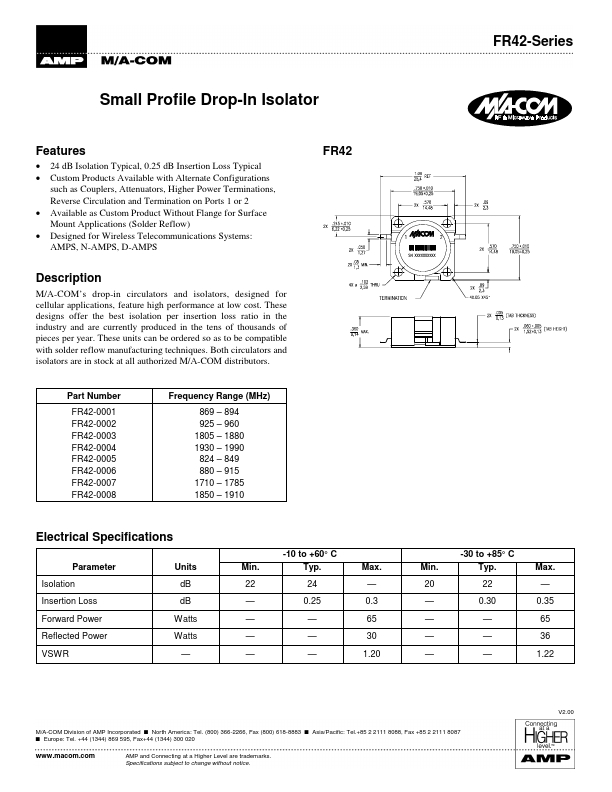 FR42-0008 Tyco Electronics