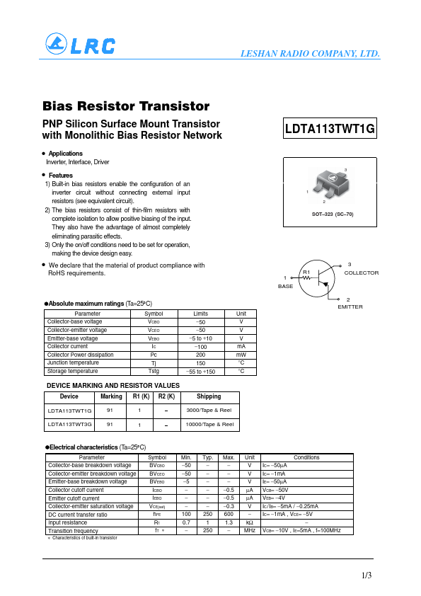 LDTA113TWT3G